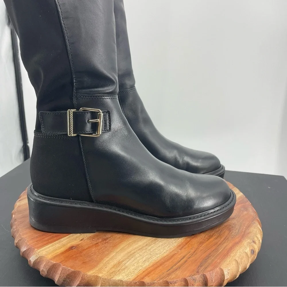 Dolce‎ Vita Women's Ember Tall Boot, Black Leather, Size 8